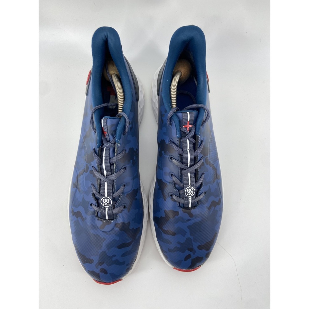 G/FORE Shoes Mens 12 Blue MG4+ Camo Golf Spikeless Sneakers Athletic Comfort - Picture 6 of 11